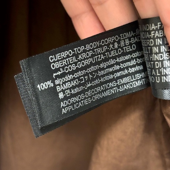 NWT ZARA Lace Puff Sleeve Blouse - Picture 10 of 10